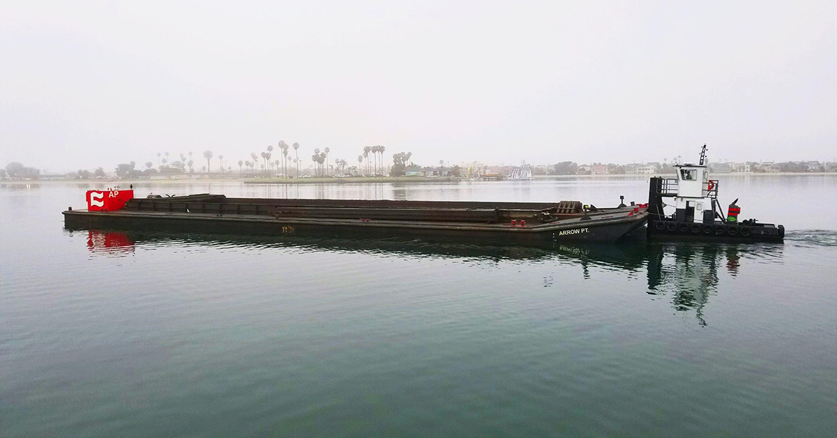 Dump Scows • Curtin Maritime, Corp. Long Beach, CA. Tug & Barge Company ...